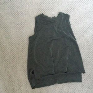 Green Tank top with pocket